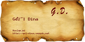 Gál Dina névjegykártya